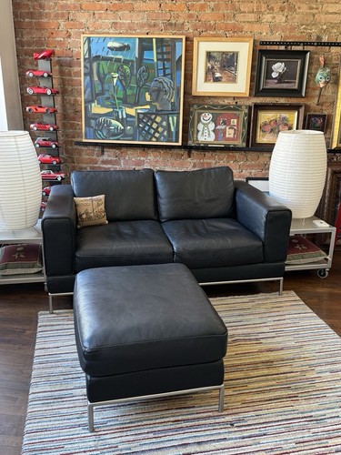 Leather sofa - leather,