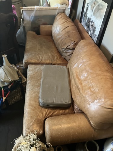 Leather couch sofa - leather,