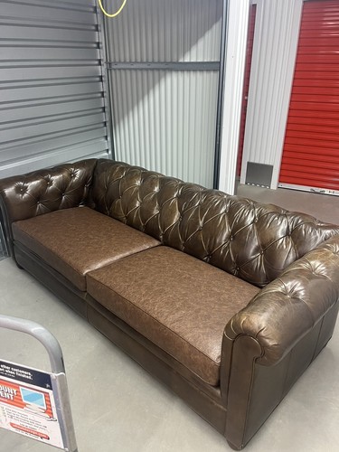 Leather brown sofa couch free - leather,